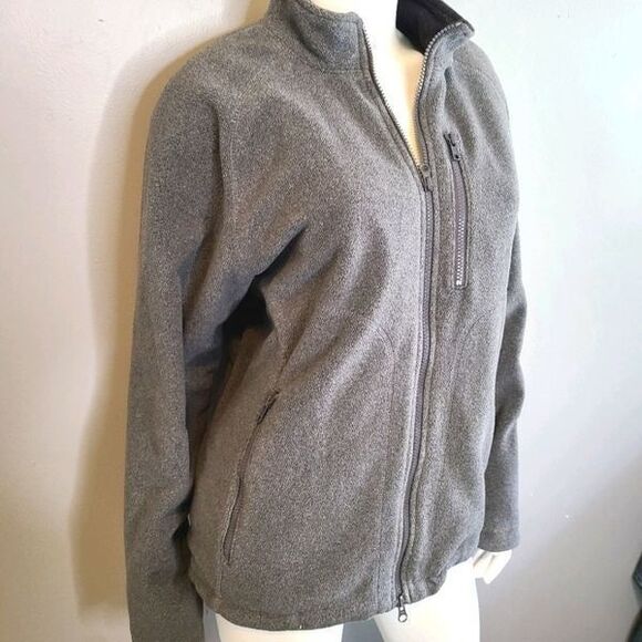 Eddie Bauer Gray Zip Up Windcutter Jacket Med - Picture 7 of 11